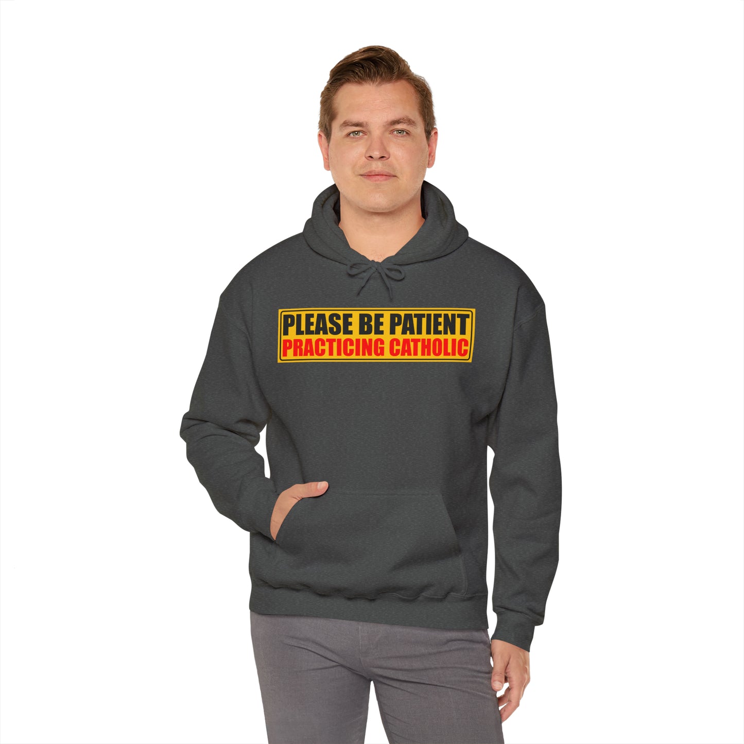 Please Be Patient Practicing Catholic Hoodie