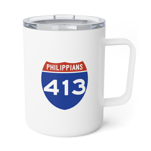 Philippians 413 Insulated Coffee Mug, 10oz